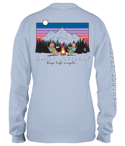 Camp Dogs - Mountains - SS - F22 - YOUTH Long Sleeve