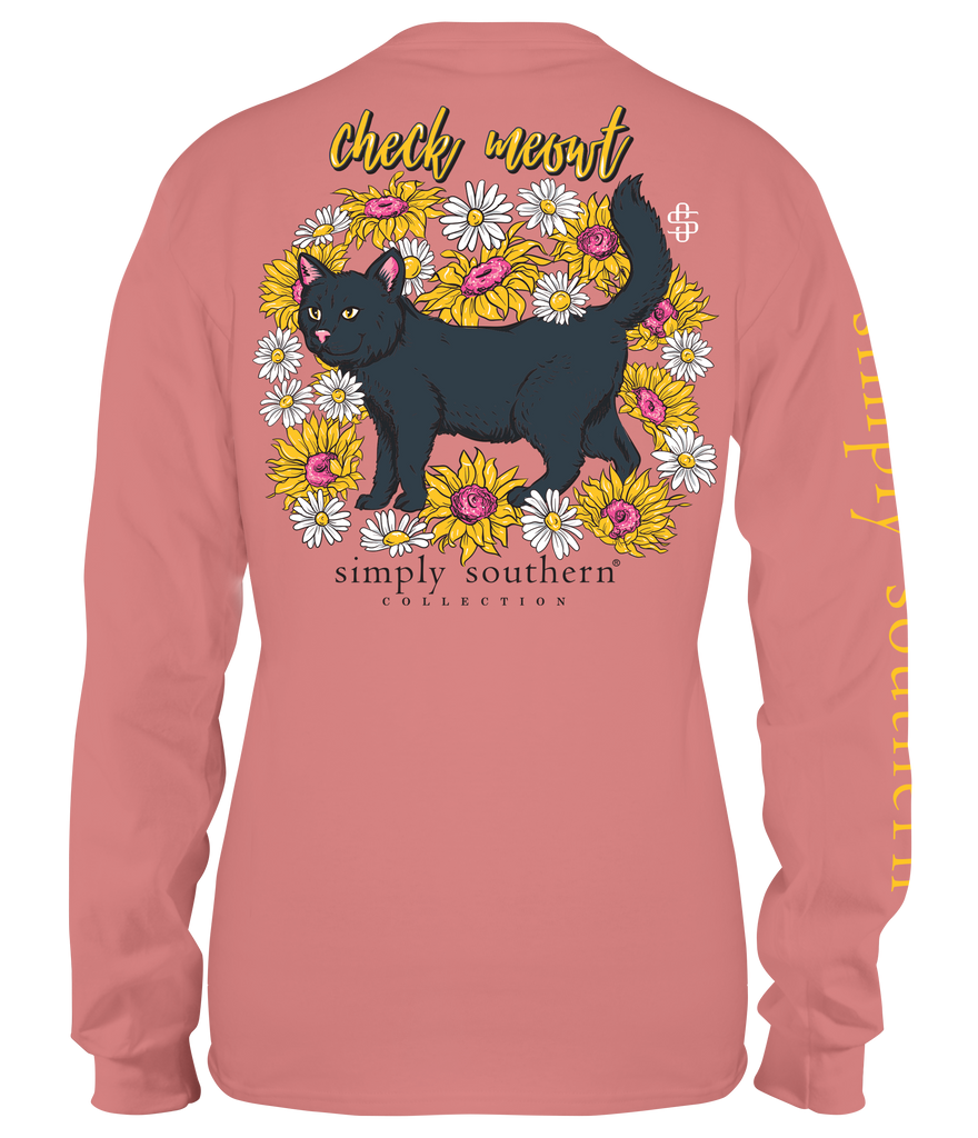 Check Meowt - Black Cat - SS - F22 - Adult Long Sleeve