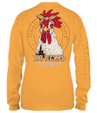 Too Blessed To Be Stressed - Chicken - SS - F21 - YOUTH Long Sleeve
