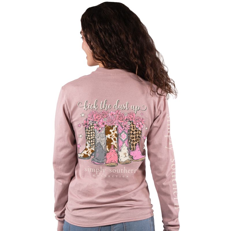 Kick The Dust Up - Cowgirl Boots - SS - F22 - Adult Long Sleeve