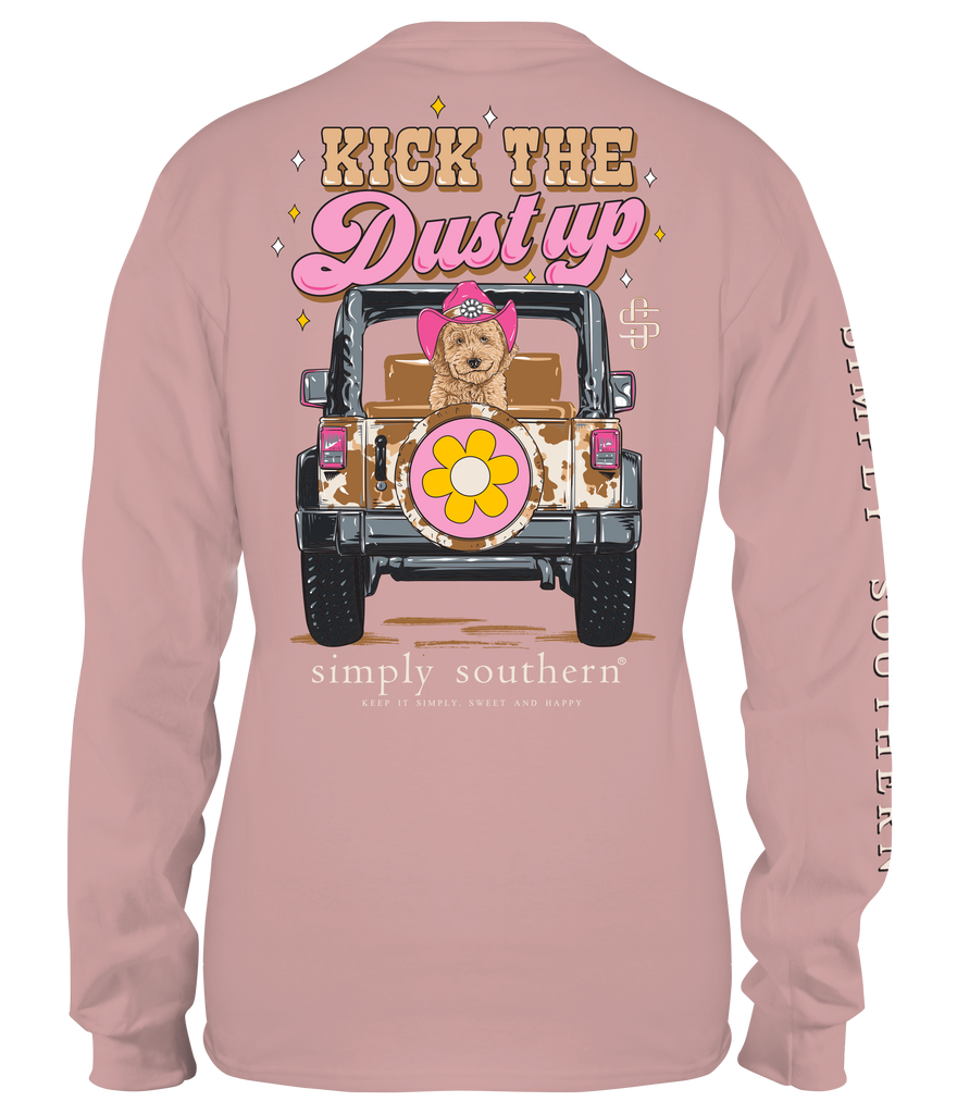 Kick The Dust Up - Jeep - Dog - SS - F22 - Adult Long Sleeve