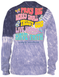 Pray Big Worry Small Trust God Live Happy Have Faith - SS - F22 - Adult Long Sleeve