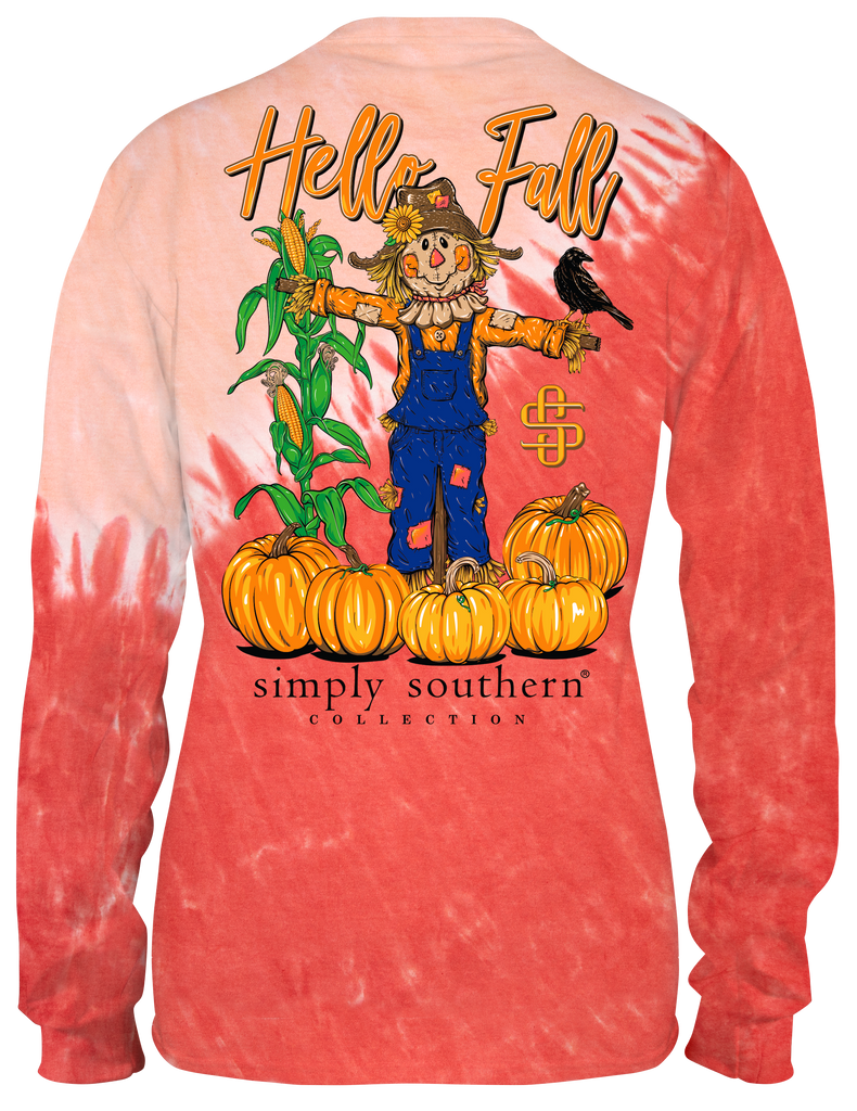 Hello Fall - Scarecrow - SS - Adult Long Sleeve