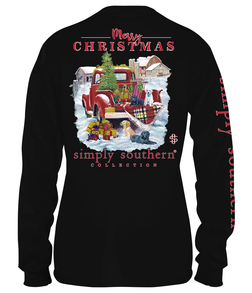 Farm - Merry Christmas - Red Truck - SS - F22 - YOUTH Long Sleeve