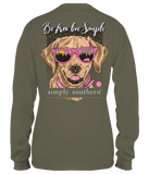 Be Free Live Simple - Dog - SS - F21 - YOUTH Long Sleeve