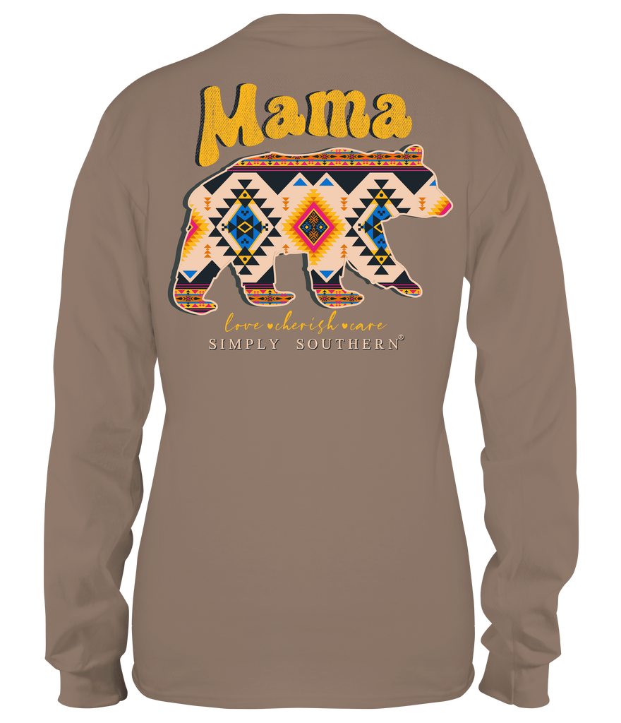 Mama Bear Aztec - SS - F22 - Adult Long Sleeve