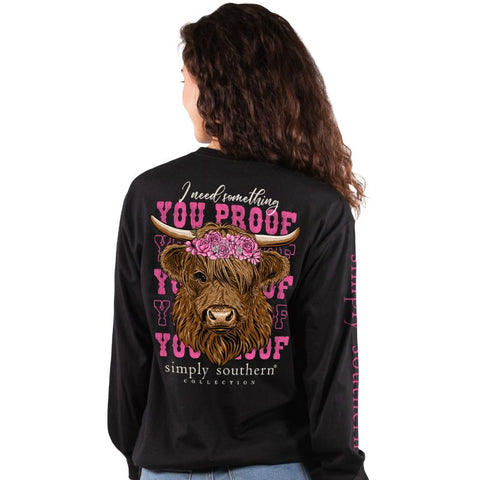 I Need Something You Proof - Highland Cow - SS - F22 - Adult Long Sleeve