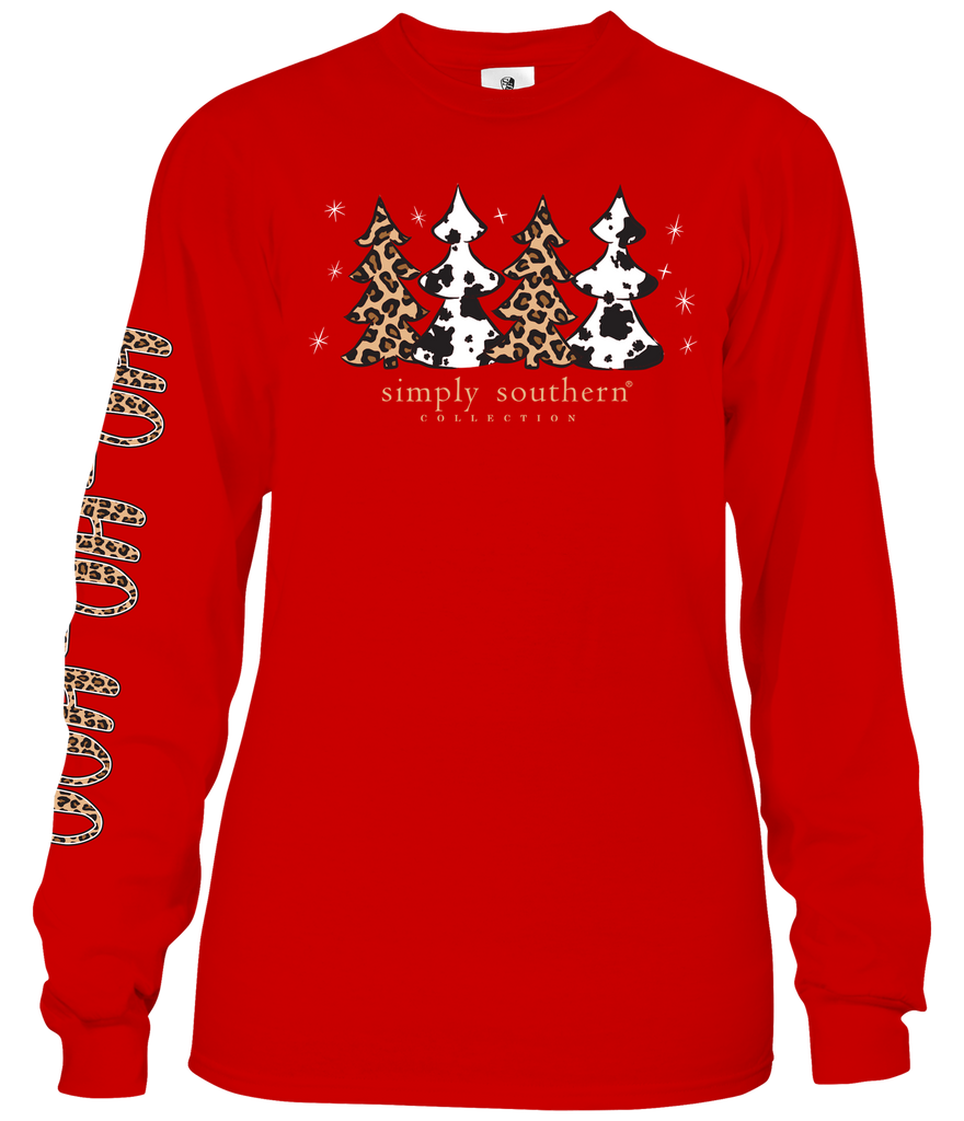 Santa Believe - Cow Print - SS - F21 - YOUTH Long Sleeve