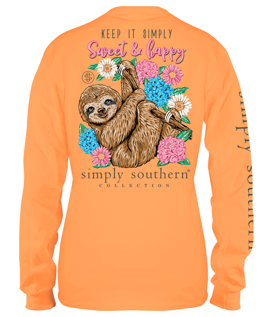 Sloth - Keep It Simply Sweet & Happy - SS - F22 - YOUTH Long Sleeve