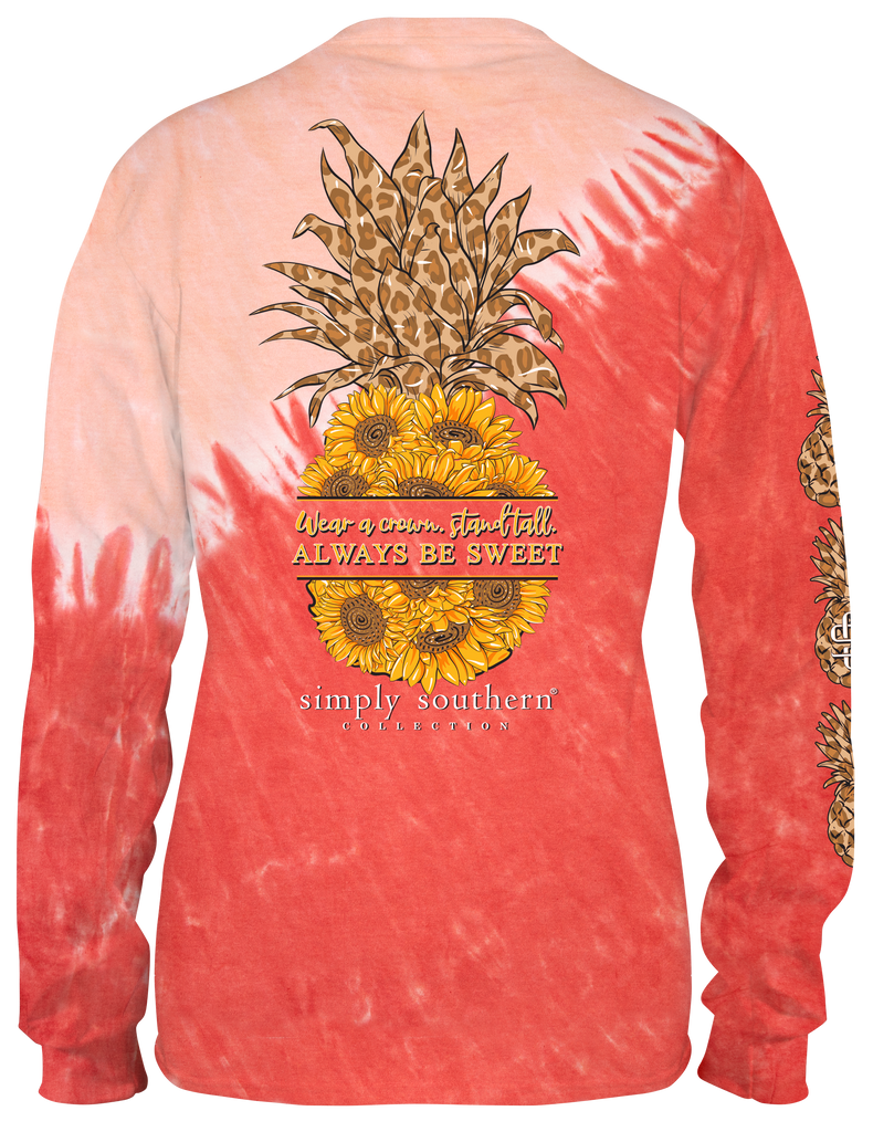 Wear A Crown, Stand Tall, And Always Be Sweet - Pineapple - SS - F22 - Adult Long Sleeve