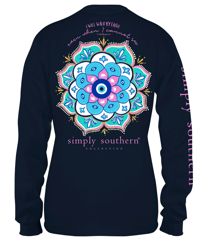 I Will Walk By Faith Even When I Cannot See - Elephants - SS - F22 - Adult Long Sleeve