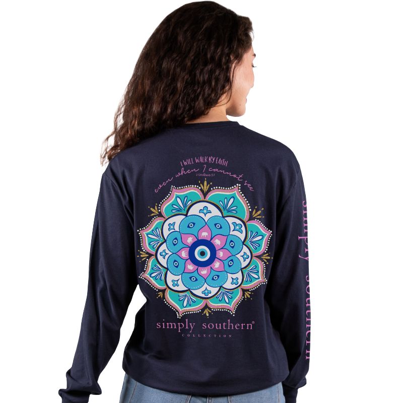 I Will Walk By Faith Even When I Cannot See - Elephants - SS - F22 - Adult Long Sleeve