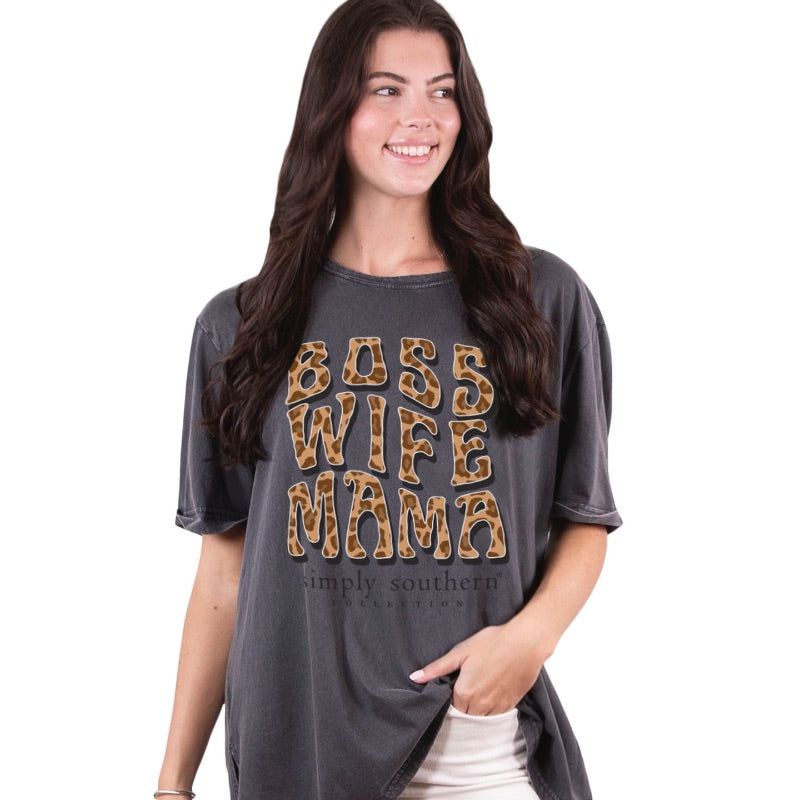 Boss Wife Mama - SS - S22 - Adult Oversize Shirt - Space Acid