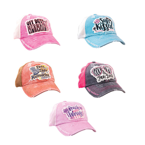 Fashion Messy Bun Hats - Summer - S22 - Simply Southern