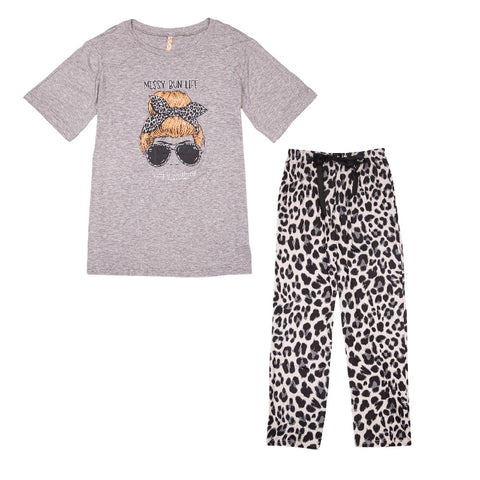 Messy Bun Life - SS - S22 - Adult PJ Set