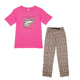 Imperfectly Perfect - Leopard Lips - SS - S22 - Adult PJ Set