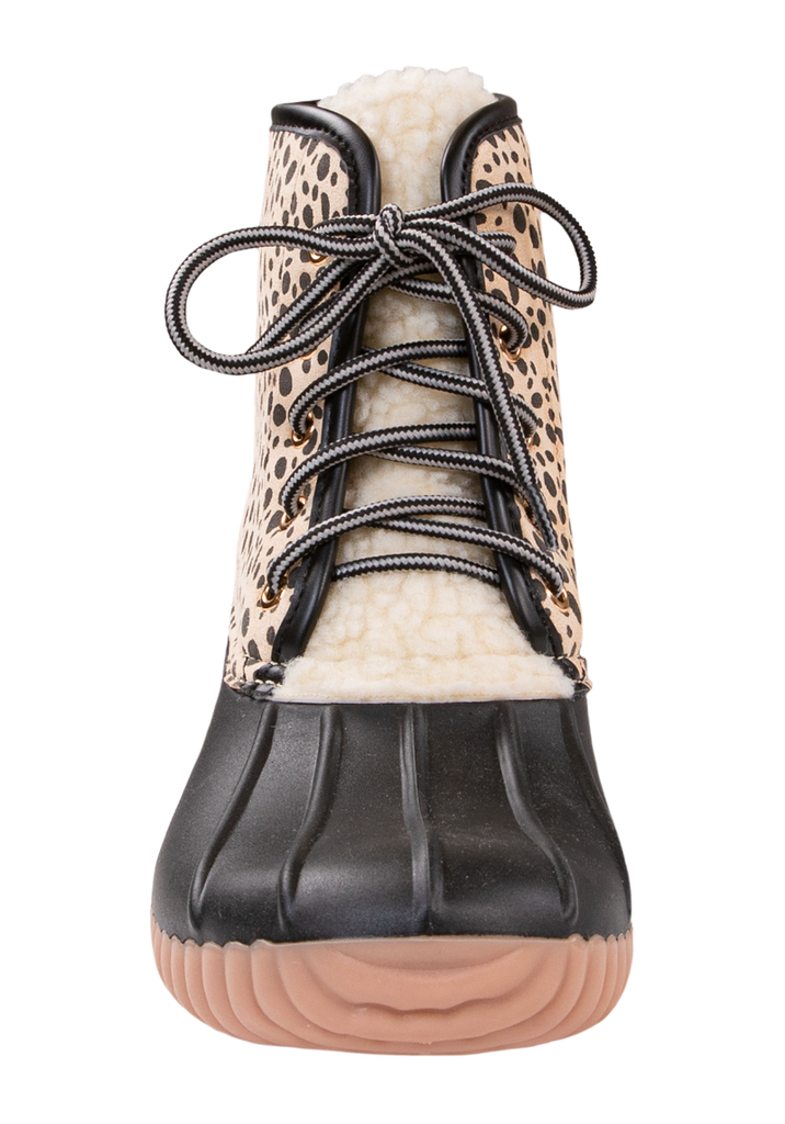 Rain Boots Lace Up - Leopard Spot - F21 - Simply Southern