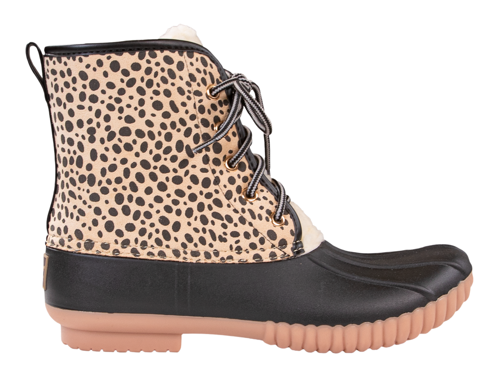 Rain Boots Lace Up - Leopard Spot - F21 - Simply Southern