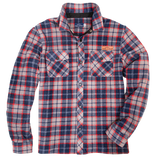 MN Shacket - Shirt - Navy/Red/Grey Plaid - F21 - Simply Southern