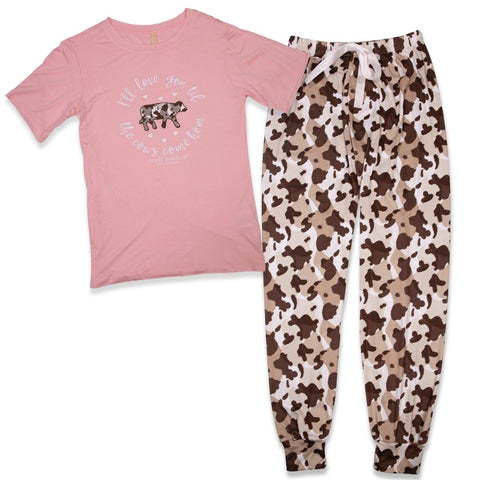 I’ll Love You Til The Cows Come Home - SS - F21 - Adult PJ Set