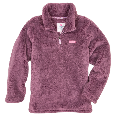 Simply Classic Sherpa Plum - Pullover - F21 - Simply Southern