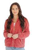 Simply Soft Sherpa Maroon - Full Zip Coat - F21 - Simply Southern