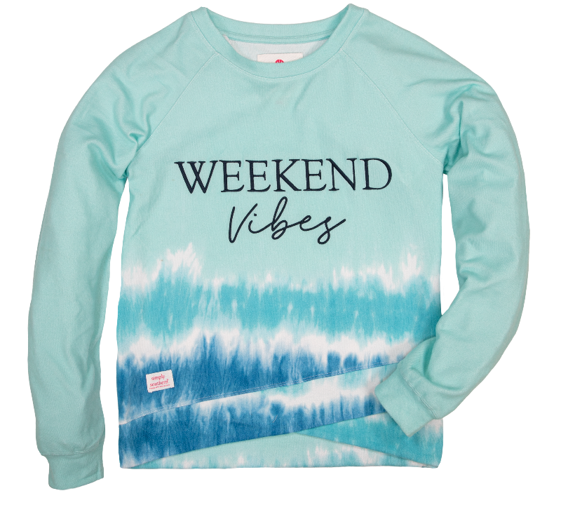 Weekend Vibes - Tie Dye - SS - F21 - Adult Crew