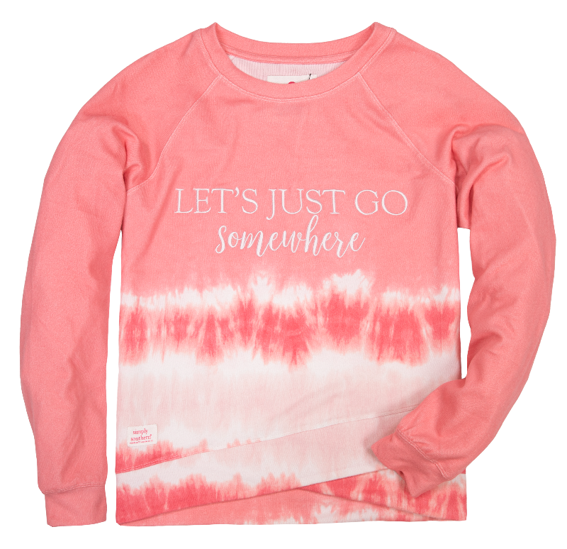 Let's Just Go Somewhere - Tie Dye - SS - F21 - Adult Crew
