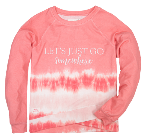 Let's Just Go Somewhere - Tie Dye - SS - F21 - Adult Crew