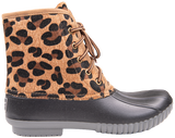 Rain Boots Lace Up - Leopard Spot - F22 - Simply Southern