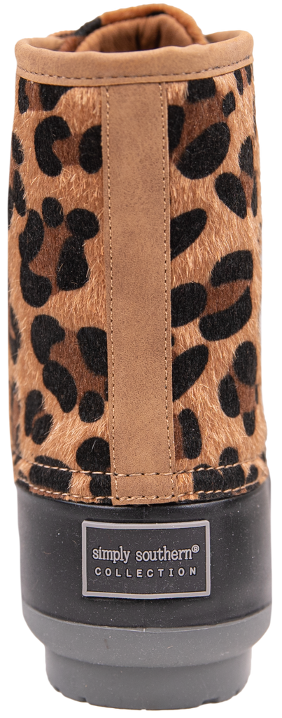 Rain Boots Lace Up - Leopard Spot - F22 - Simply Southern