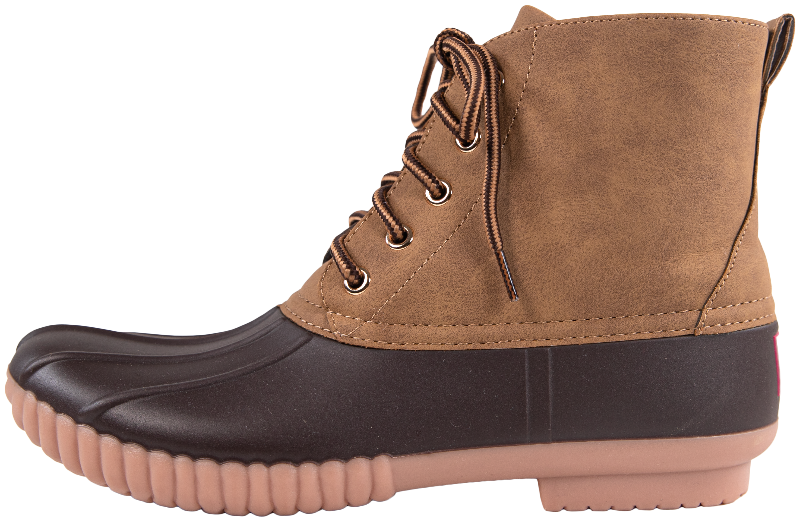 Rain Boots Lace Up - Suede Brown - F22 - Simply Southern