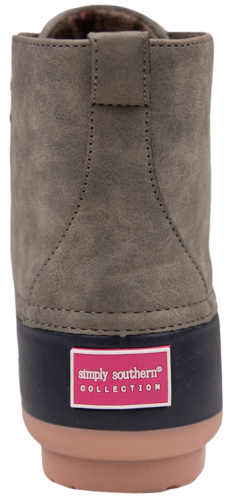 Rain Boots Lace Up - Suede Grey - F22 - Simply Southern