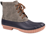 Rain Boots Lace Up - Suede Grey - F22 - Simply Southern