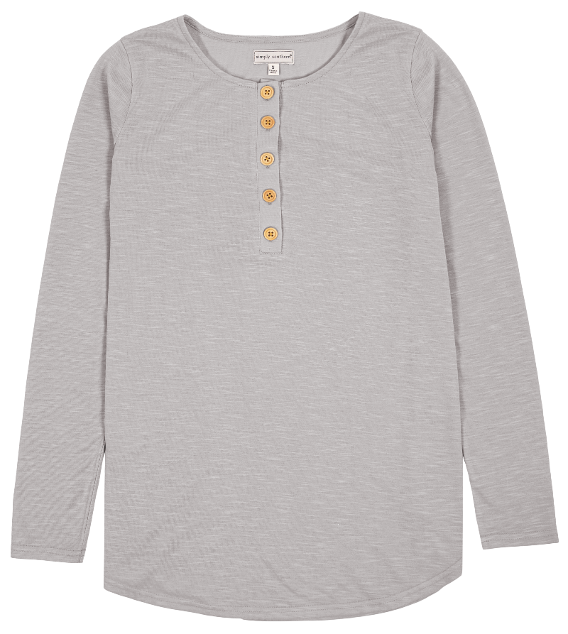 Henley - Gray - SS - F22 - Adult Top