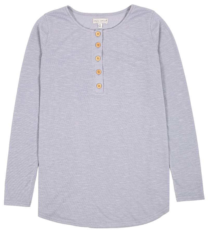 Henley - Stone - SS - F22 - Adult Top