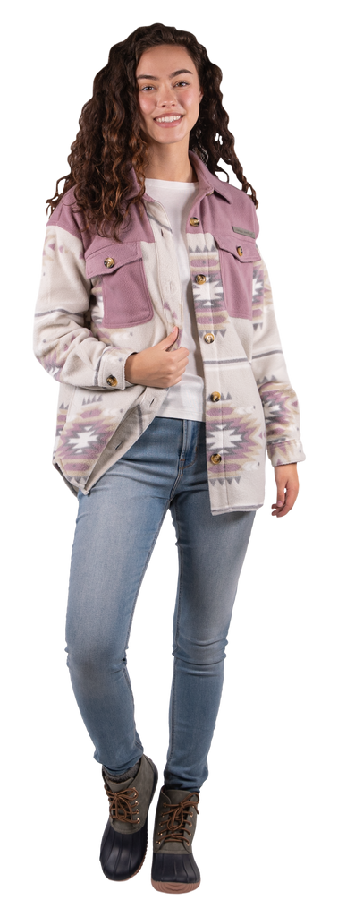 Lumber Jill Shacket - Aztec Gray - F22 - Simply Southern