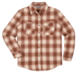 Shacket - Shirt - Brown/Cream Plaid - F22 - Simply Southern