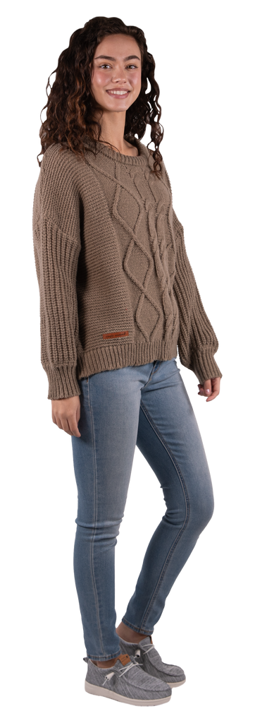 Preppy Sweater - Taupe - F22 - Simply Southern