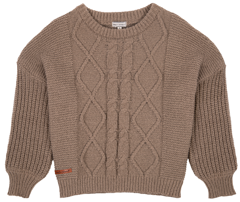 Preppy Sweater - Taupe - F22 - Simply Southern