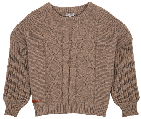 Preppy Sweater - Taupe - F22 - Simply Southern