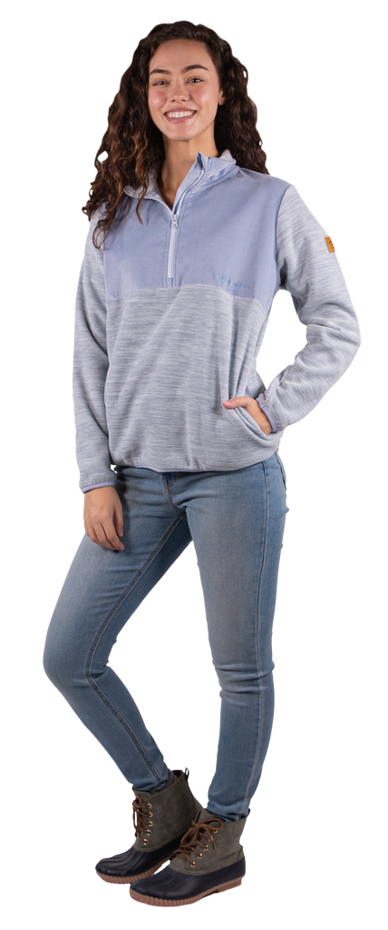 Simply Cordy - Quarter Zip Pullover - Mist - F22 - Simply Southern