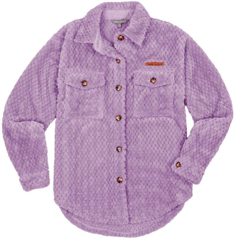 Simply Soft Shacket - Lilac - F22 - Simply Southern