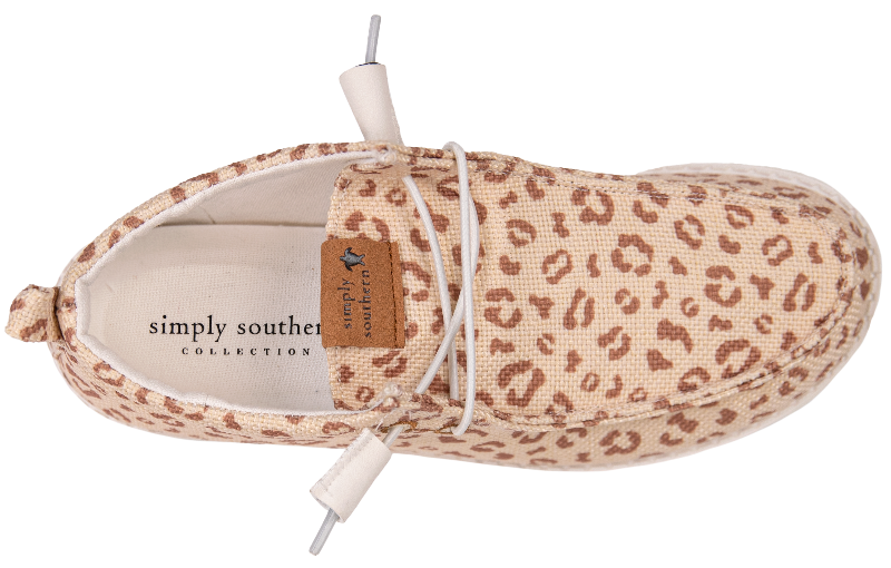 Slip On Shoes - Leopard Cream - F22 - Simply Southern