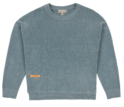 Sweatshirt Chnl Crew - Aegean Blue - F22 - Simply Southern