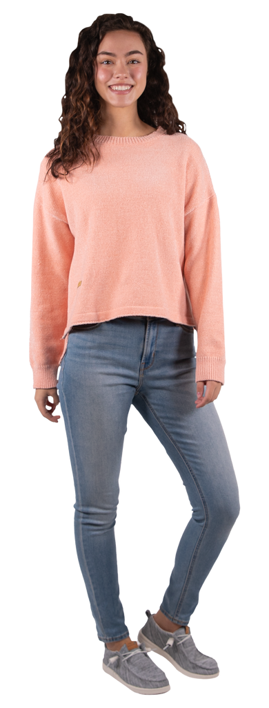 Sweatshirt Chnl Crew - Pink - F22 - Simply Southern