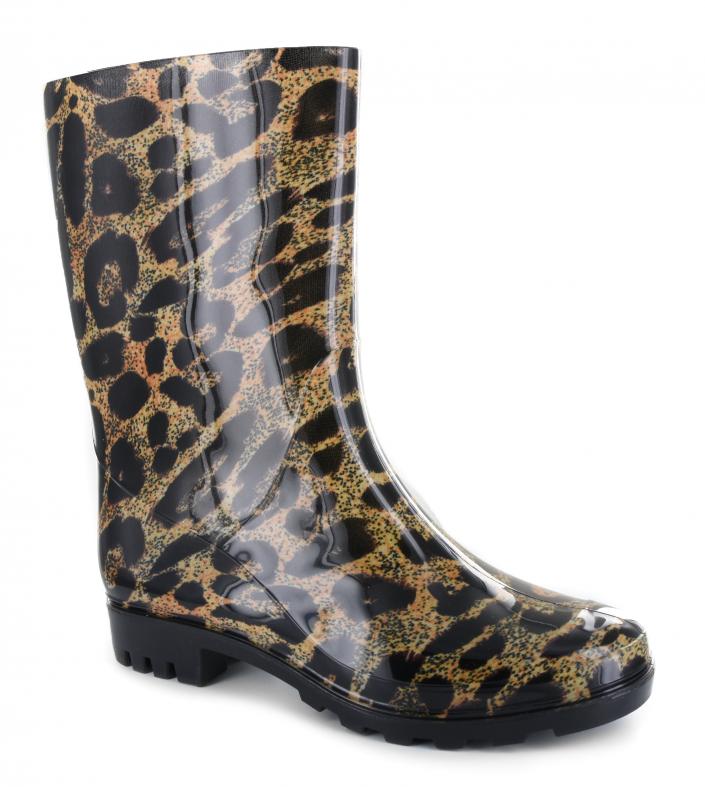 Riverwalk - Leopard Rain Boots - Corkys