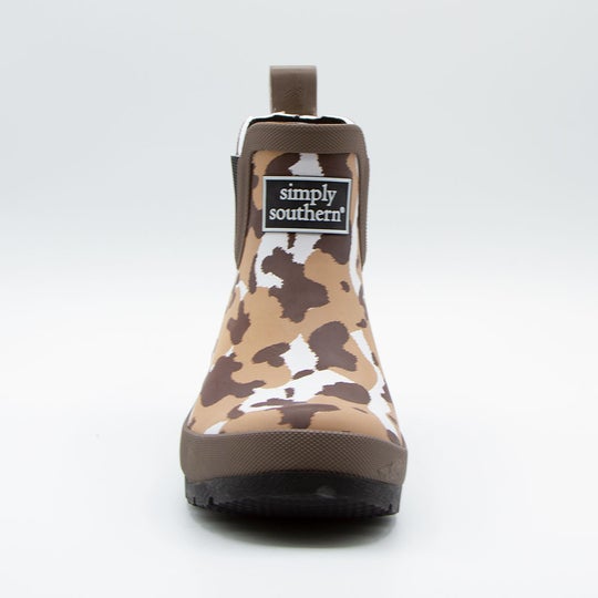Rain Boots Slip On - Cow Print - F21 - Simply Southern
