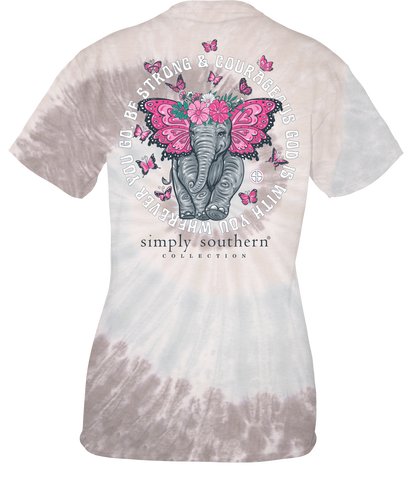 Be Strong & Courageous - Elephant - S22 - SS - Adult T-Shirt