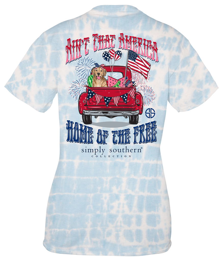 Ain't That America Home of The Free - Red Truck - S22 - SS - Adult T-Shirt